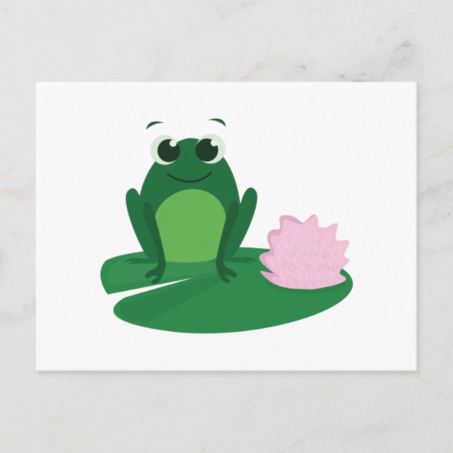 Cute Frog Postkarte (Vorderseite)