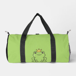 Cute frog  Queen funny green  Phone Case Duffle Bag
