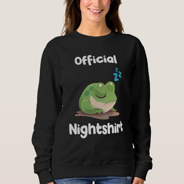 Cute Frog Sleep Nightwear Nigh Sleep Pajama  5 Sweatshirt (Vorderseite)