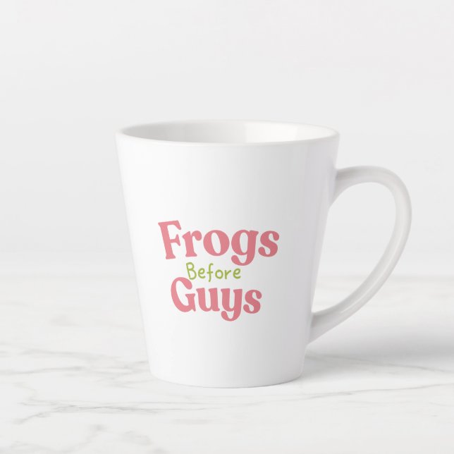   Cute frogs before guys Milchtasse (Rechts)