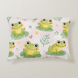 Cute frogs Pattern Dekokissen