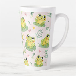 Cute frogs Pattern Milchtasse
