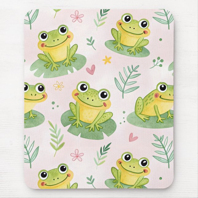 Cute frogs Pattern Mousepad (Vorne)