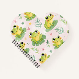Cute frogs Pattern Notizbuch