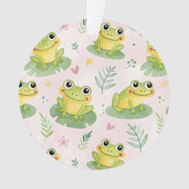 Cute frogs Pattern Ornament
