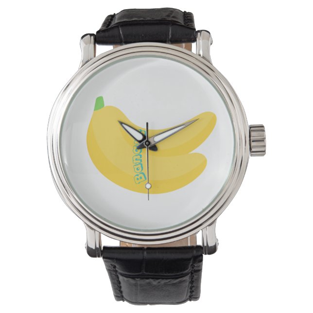 Cute Fruit Art / Tropical Food Aesthetic Armbanduhr (Vorderseite)