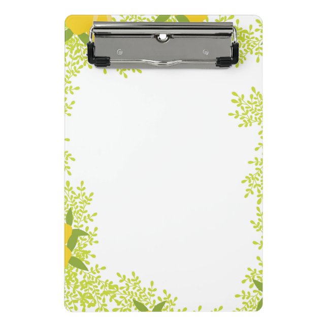 Cute & Functional Mini Lemon Design Clipboard Klemmbrett (Vorderseite)