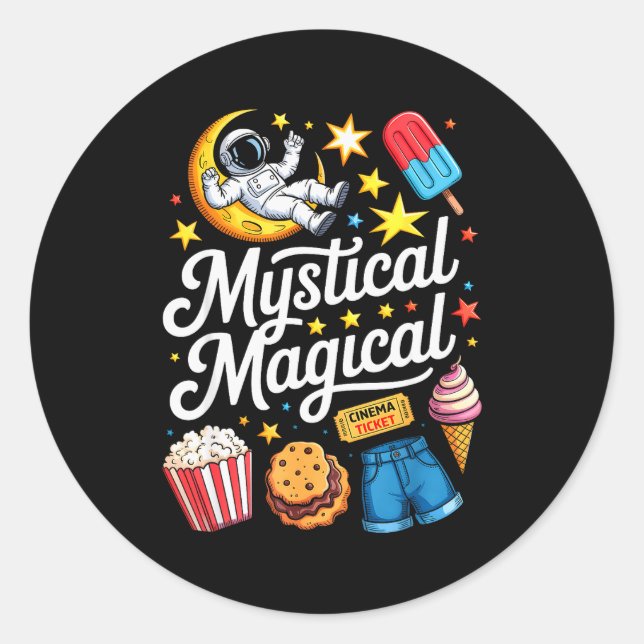 Cute Funny Astronaut Cookies Kids Boy Toddler Girl Runder Aufkleber (Vorderseite)