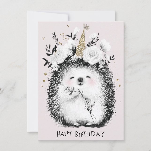 Cute Funny Birthday Card (Vorderseite)