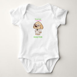 Cute Funny Dog-Tor Baby Bodysuit Strampler