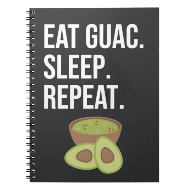 Cute Funny Guacamole Gifts Avocado Fiesta Healthy Notizblock (Vorderseite)