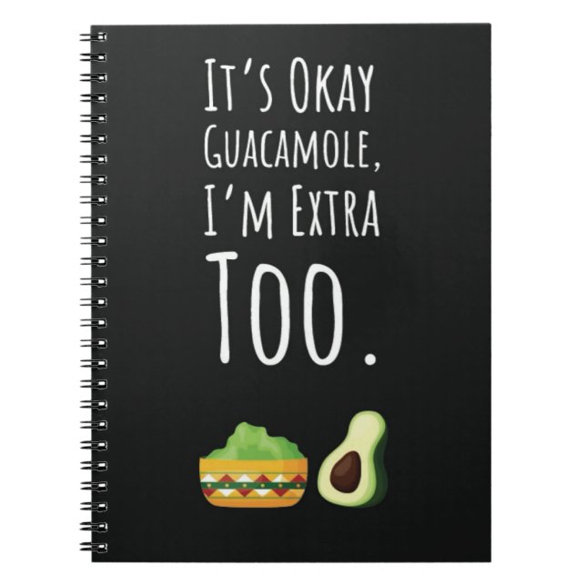 Cute Funny Guacamole Gifts Avocado Lover Notizblock (Vorderseite)