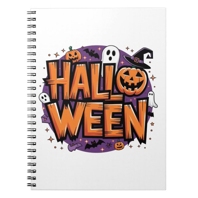 Cute funny halloween notizblock (Vorderseite)