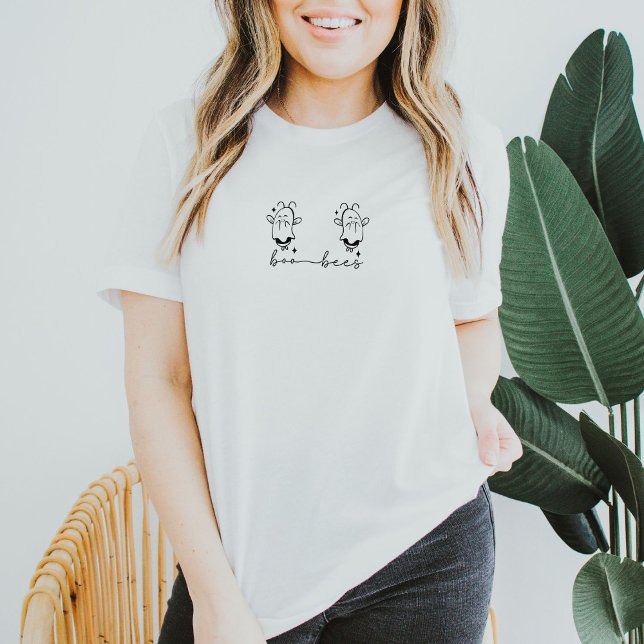 Cute Funny Halloween Spooky Boo Bees T-Shirt (Von Creator hochgeladen)