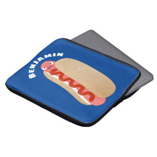 Cute funny hot dog Weiner cartoon Laptopschutzhülle