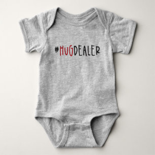 Cute Funny #HugDealer Valentinstag Baby Strampler