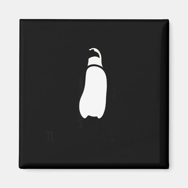Cute Funny Just Chillin Zoo Penguin  Magnet (Vorne)