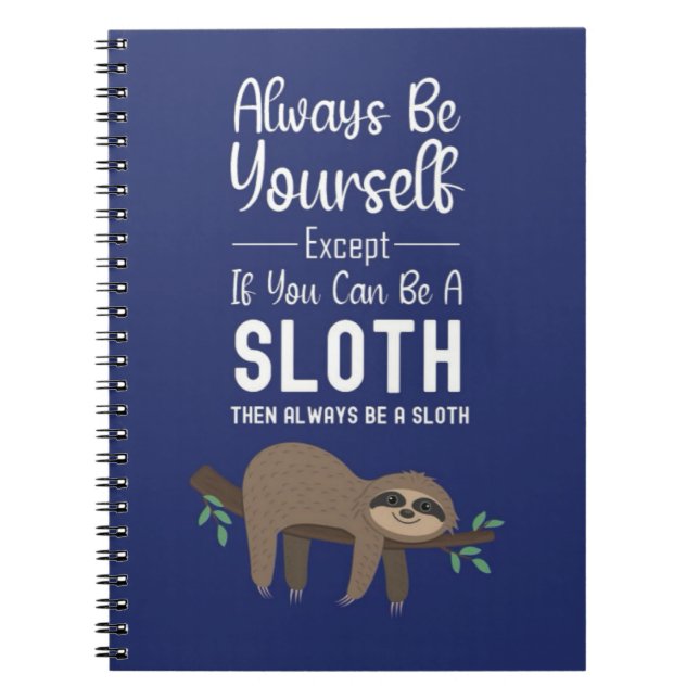 Cute Funny Sloth Gift Ideas Relax Humor Animal Kid Notizblock (Vorderseite)
