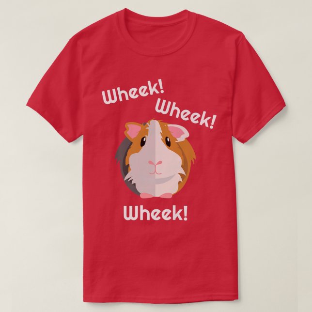Cute & Funny Wheek  Guinea Pig Owner  Cavy Lover T T-Shirt (Design vorne)
