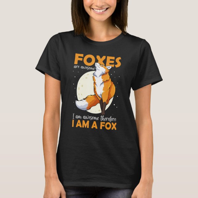 Cute Furry Foxes Retro Animal Zoo Classic Passion  T-Shirt (Vorderseite)