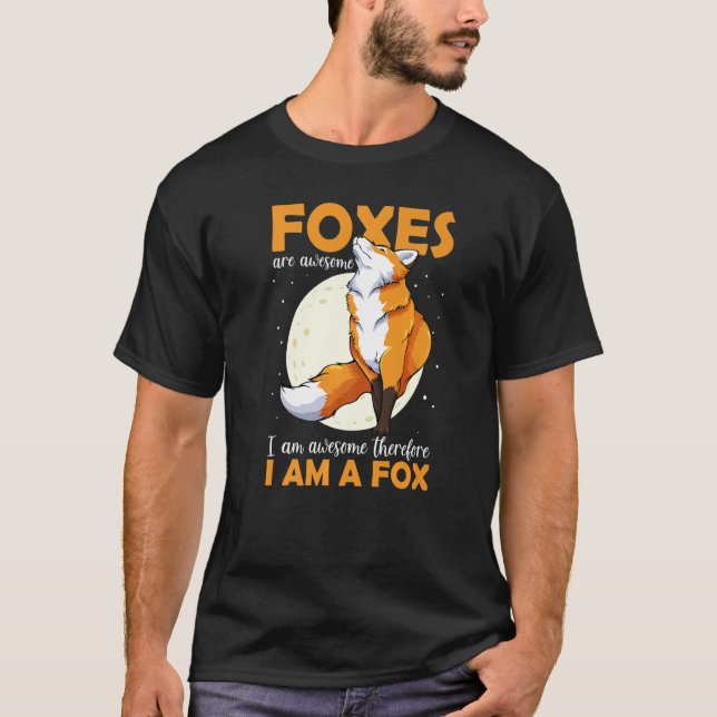 Cute Furry Foxes Retro Animal Zoo Classic Passion  T-Shirt (Vorderseite)