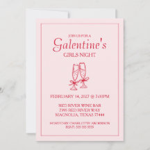 Cute Galentine's Day XOXO Pink Red