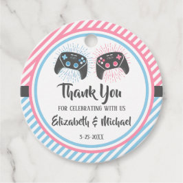 Cute Gamer Baby Gender Reveal Geschenkanhänger