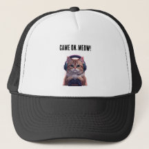 Cute Gamer Katze Kinderkappe – Lustige Gaming Katz