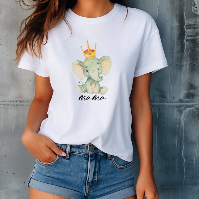 Cute Gender Neutral Elephant Mama T-Shirt (Von Creator hochgeladen)