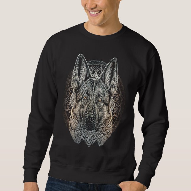 Cute German Shepherd  Dogs Dog  Owner Graphic Sweatshirt (Vorderseite)