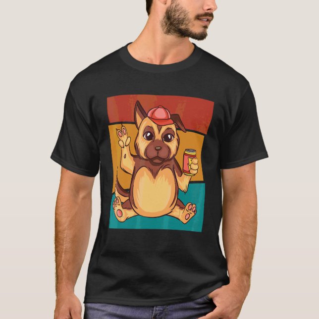 Cute German Shepherd Puppy T-Shirt (Vorderseite)