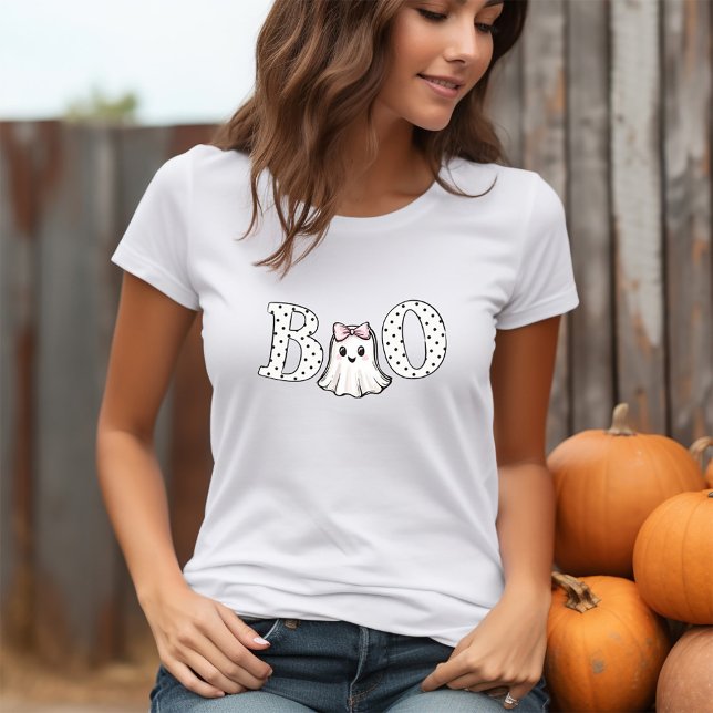 Cute Ghost Boo Halloween Shirt (Halloween Ghost  Boo Shirt)