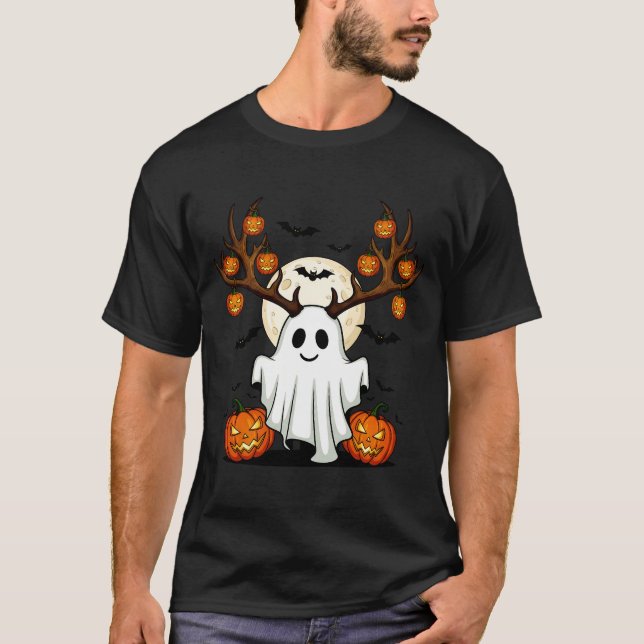 Cute Ghost Deer T-Shirt (Vorderseite)