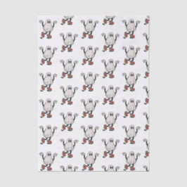 Cute ghost enjoying seidenpapier