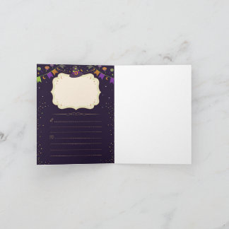 Cute Ghost Halloween Party Folded Invitation Einladung