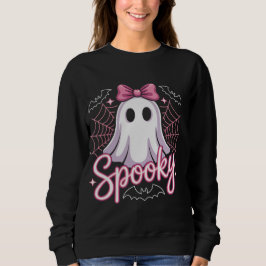 Cute Ghost Halloween Women Aesthetic Pastel Kawaii Sweatshirt