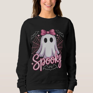 Cute Ghost Halloween Women Aesthetic Pastel Kawaii Sweatshirt