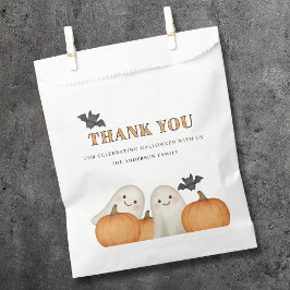 Cute Ghost Pumpkin Halloween Thank You Geschenktütchen