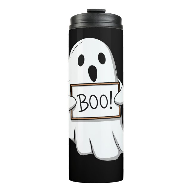 Cute Ghostly BOO Fun Thermosbecher (Vorderseite)