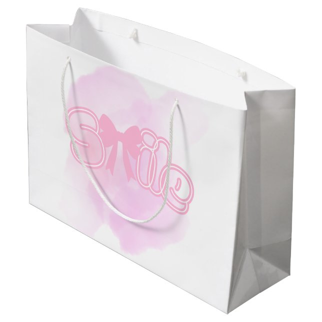 Cute gift bag große geschenktüte (Rückseite Schrägansicht)