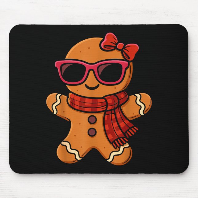 Cute Gingerbread Christmas For Women Girls Xmas  Mousepad (Vorne)