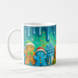 Cute Gingerbread Christmas Mug Wrap Kaffeetasse