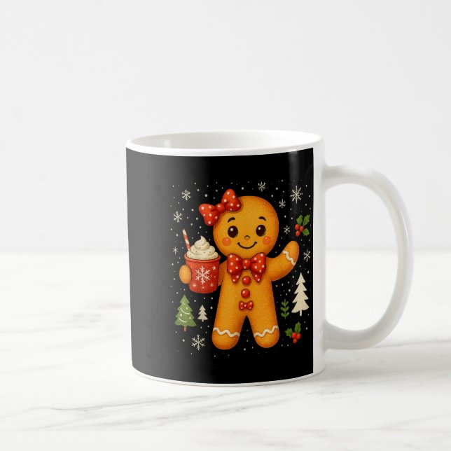 Cute Gingerbread Christmas Snow Xmas For Men Women Kaffeetasse (Rechts)