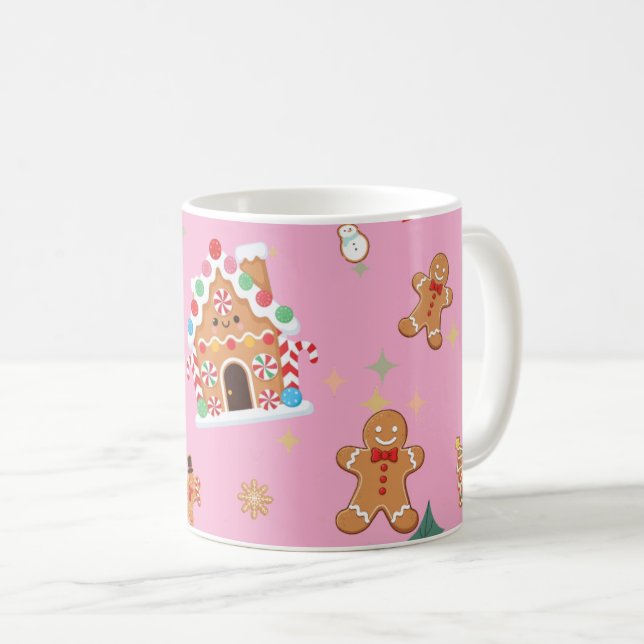 Cute Gingerbread Kaffeetasse (VorderseiteRechts)