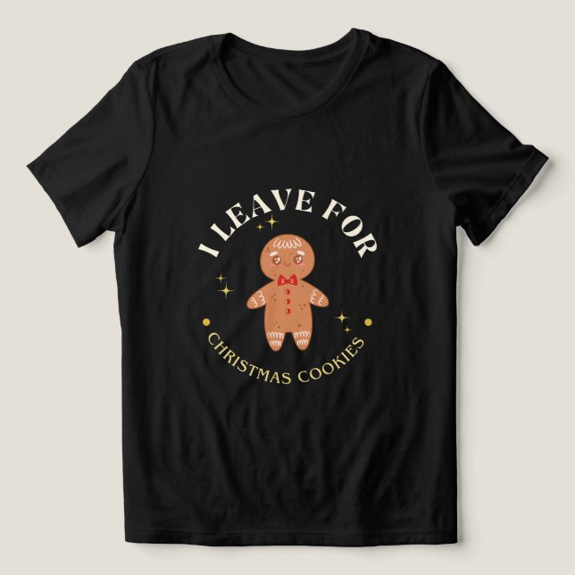 Cute Gingerbread Man Christmas Cookies for foodies Tri-Blend Shirt (Design Vorderseite)