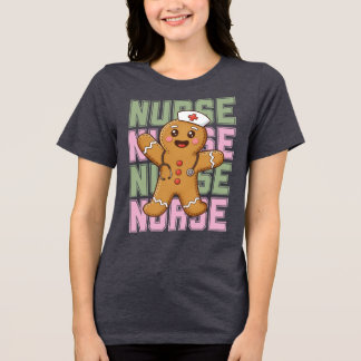 Cute Gingerbread Nurse Christmas Shirt