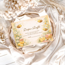 Cute Gingham Honey Bee Diapper Raffle