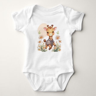 Cute Giraffe Baby Strampler