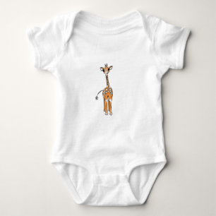 Cute Giraffe drawing, safari animals Baby Strampler