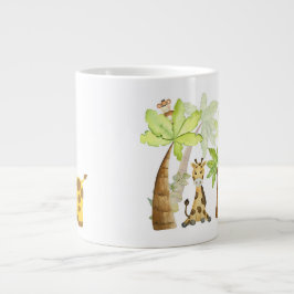 Cute Giraffe Illustration Jumbo-Tasse